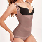 Elegant Open-Bust Bodysuit | Full-Body Shaper with Tummy Control &amp; Butt Lifting