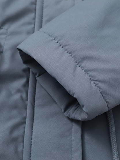 Women's Hooded Fleece | Mid-Long Windproof Coat