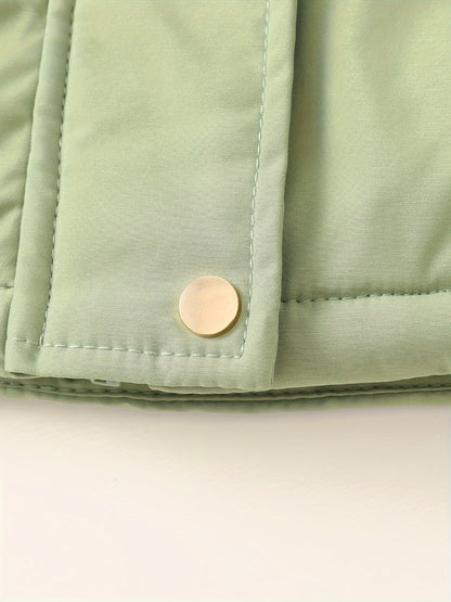 Women's Hooded Fleece | Mid-Long Windproof Coat