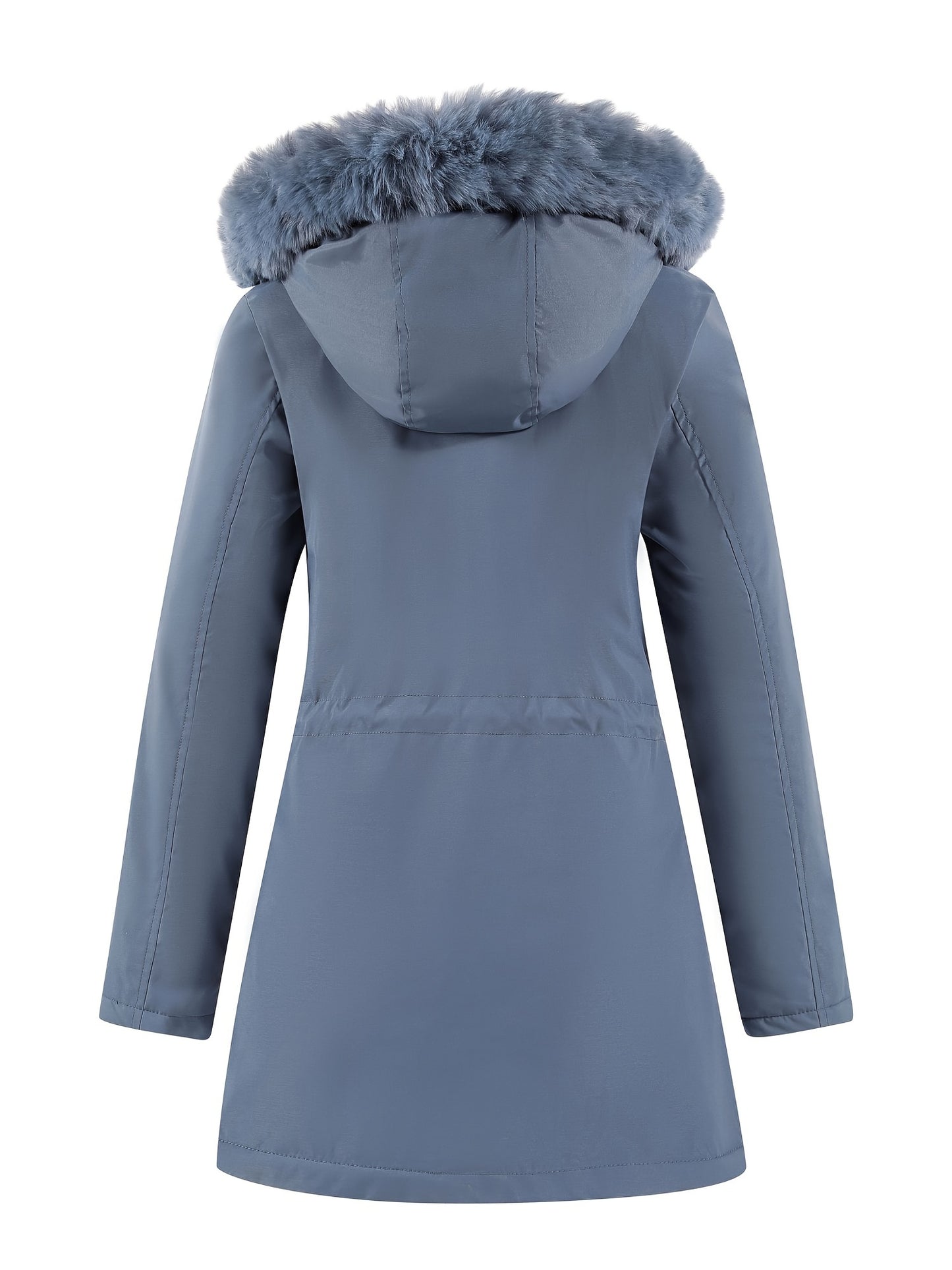 Women's Hooded Fleece | Mid-Long Windproof Coat