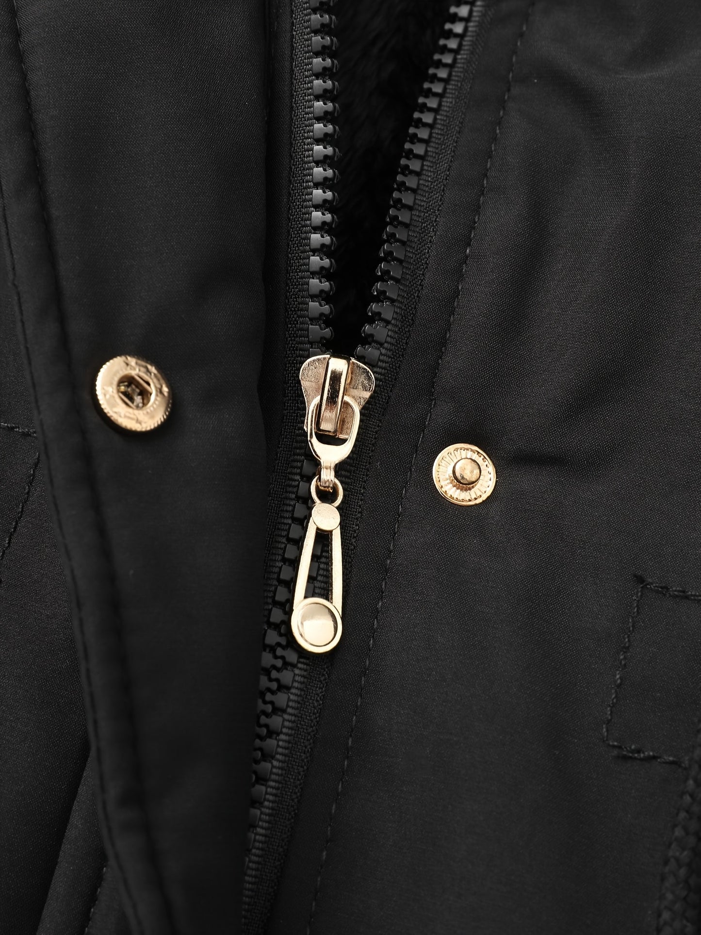 Women's Hooded Fleece | Mid-Long Windproof Coat