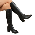 High Heels Short Boots Women's Mid-Calf