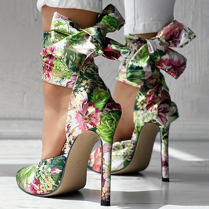 CBI STYLE Women's Floral Stiletto High Heels