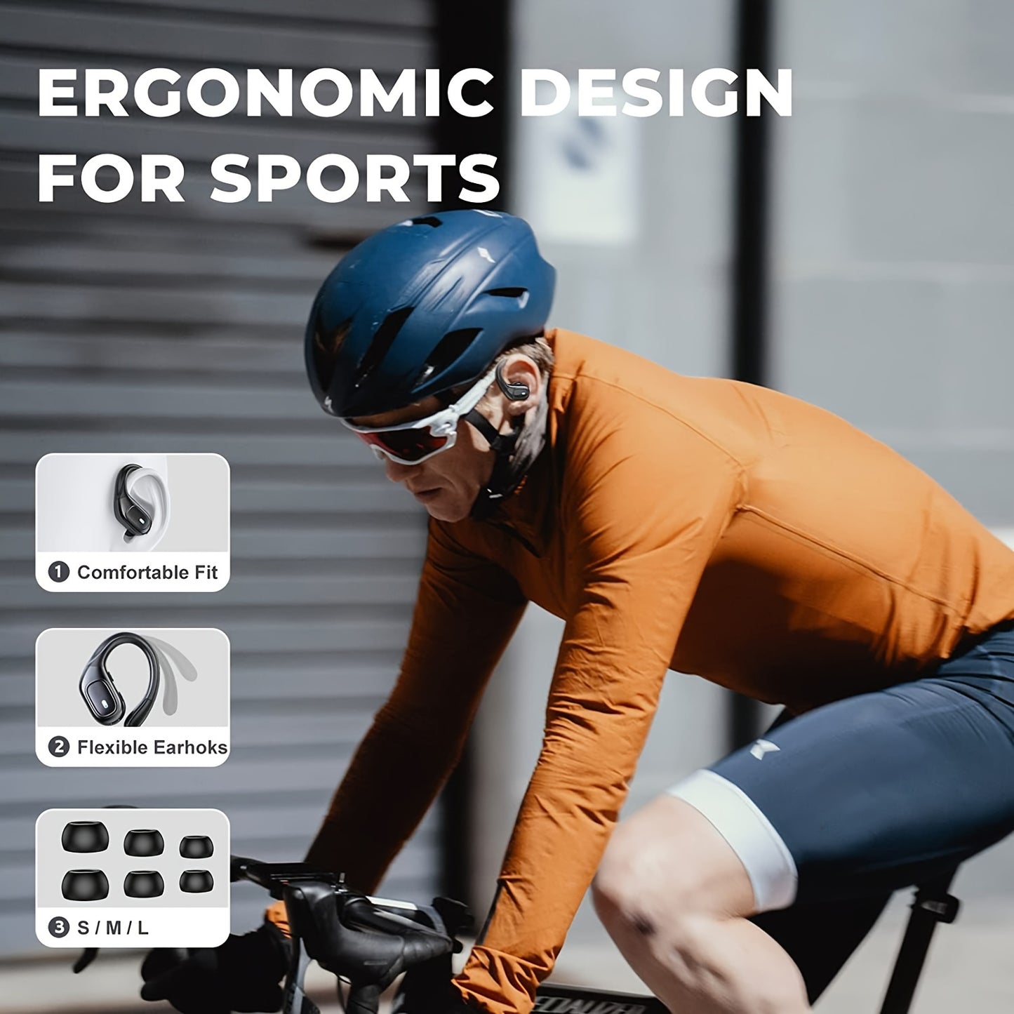 LIFEBEE Secure-Fit Sport Earbuds | ENC Clear Calls, LED Power Display