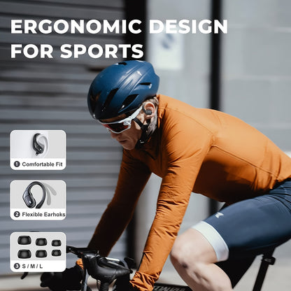 LIFEBEE Secure-Fit Sport Earbuds | ENC Clear Calls, LED Power Display