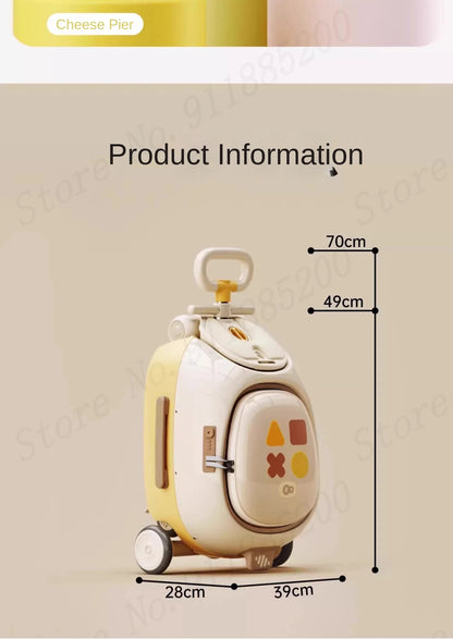 HY10 20-Inch Hardside Kids' Luggage with Spinner Casters