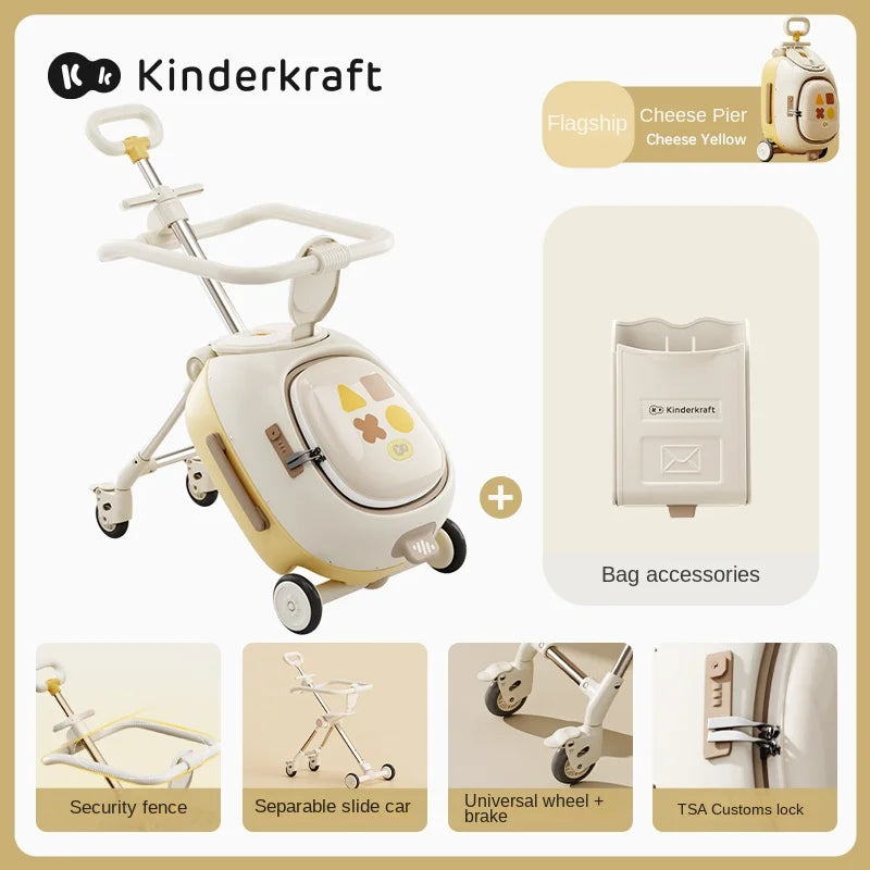 HY10 20-Inch Hardside Kids' Luggage with Spinner Casters