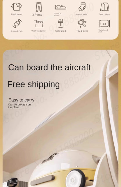 HY10 20-Inch Hardside Kids' Luggage with Spinner Casters