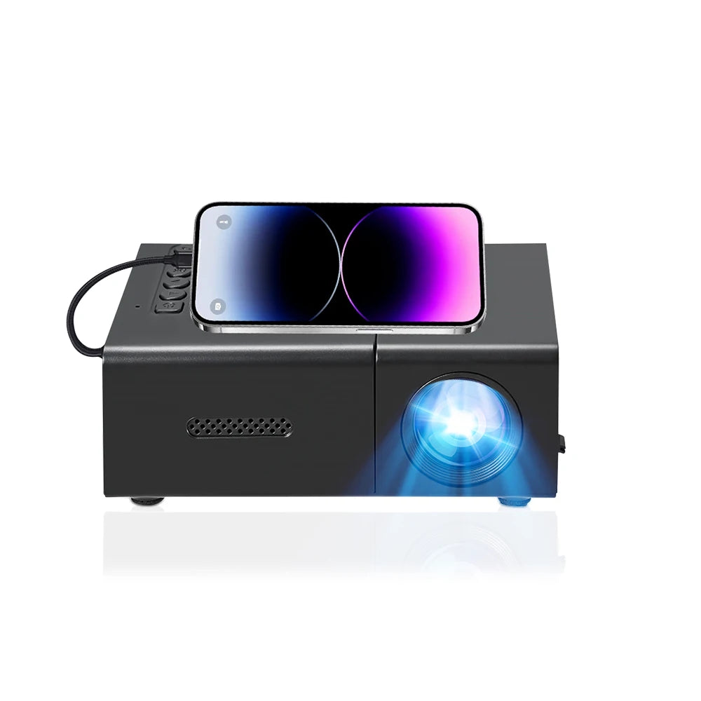 GerTong Portable Cinema: 1080P Android Projector with Battery