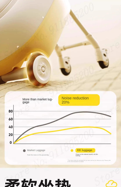 HY10 20-Inch Hardside Kids' Luggage with Spinner Casters