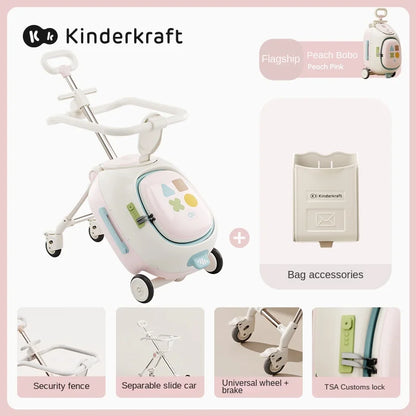 HY10 20-Inch Hardside Kids' Luggage with Spinner Casters