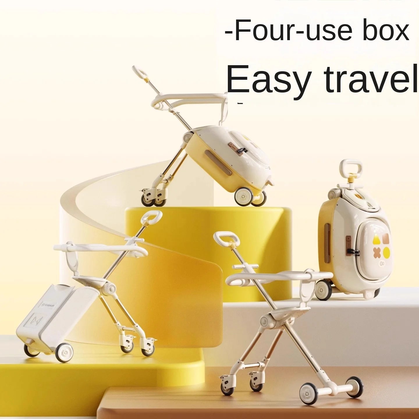 HY10 20-Inch Hardside Kids' Luggage with Spinner Casters