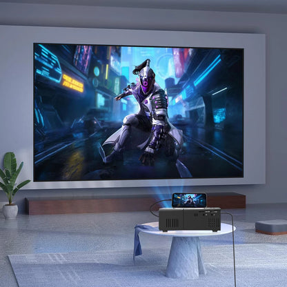 GerTong Portable Cinema: 1080P Android Projector with Battery