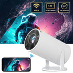 GerTong Mini Smart Projector with Android TV 11 | 1080P Outdoor Movie Night