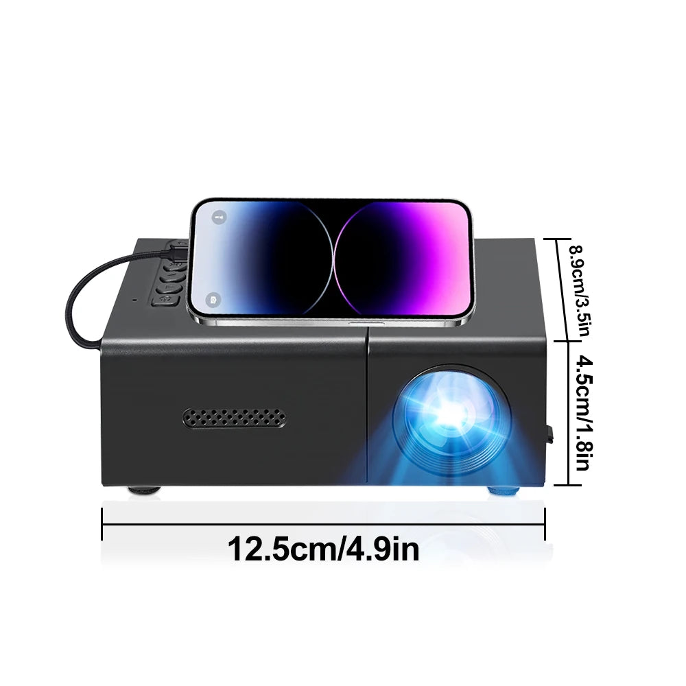 GerTong Portable Cinema: 1080P Android Projector with Battery