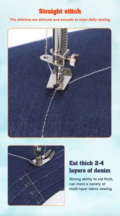Mini Portable Sewing Machine for Beginners & Quick Repairs