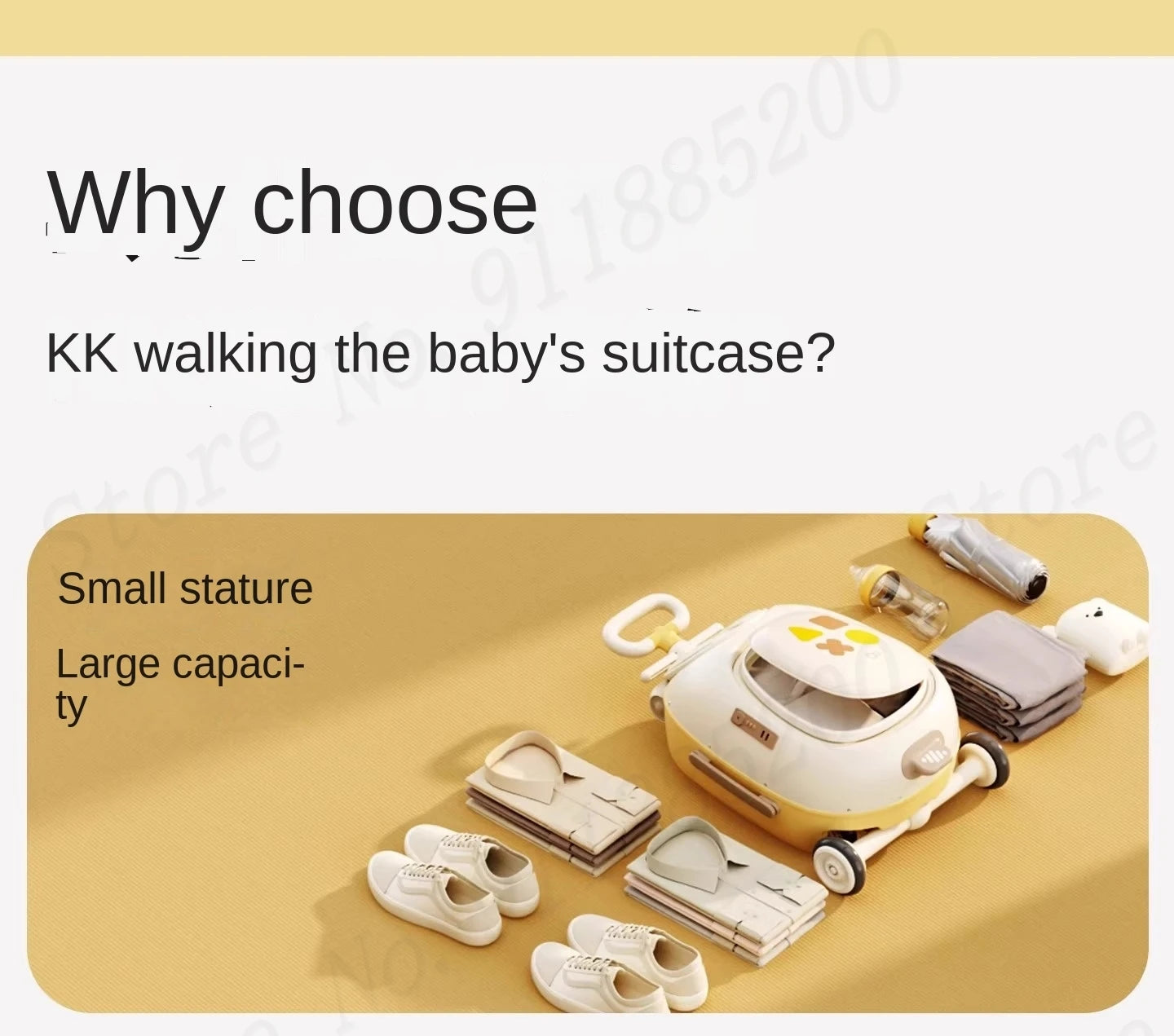 HY10 20-Inch Hardside Kids' Luggage with Spinner Casters