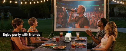 XGODY 1080P Smart Projector | Official Netflix, 440 ANSI, Auto Focus & Keystone