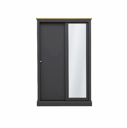 Devon Charcoal Double Sliding Wardrobe