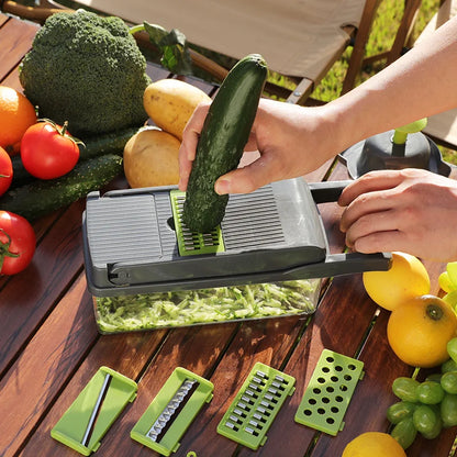 Manual Vegetable Slicer - Portable, Non-Electric Kitchen Tool