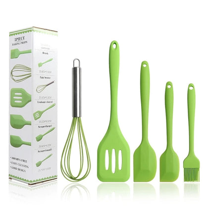 SYX 5-Piece Customizable Silicone Spatula Set