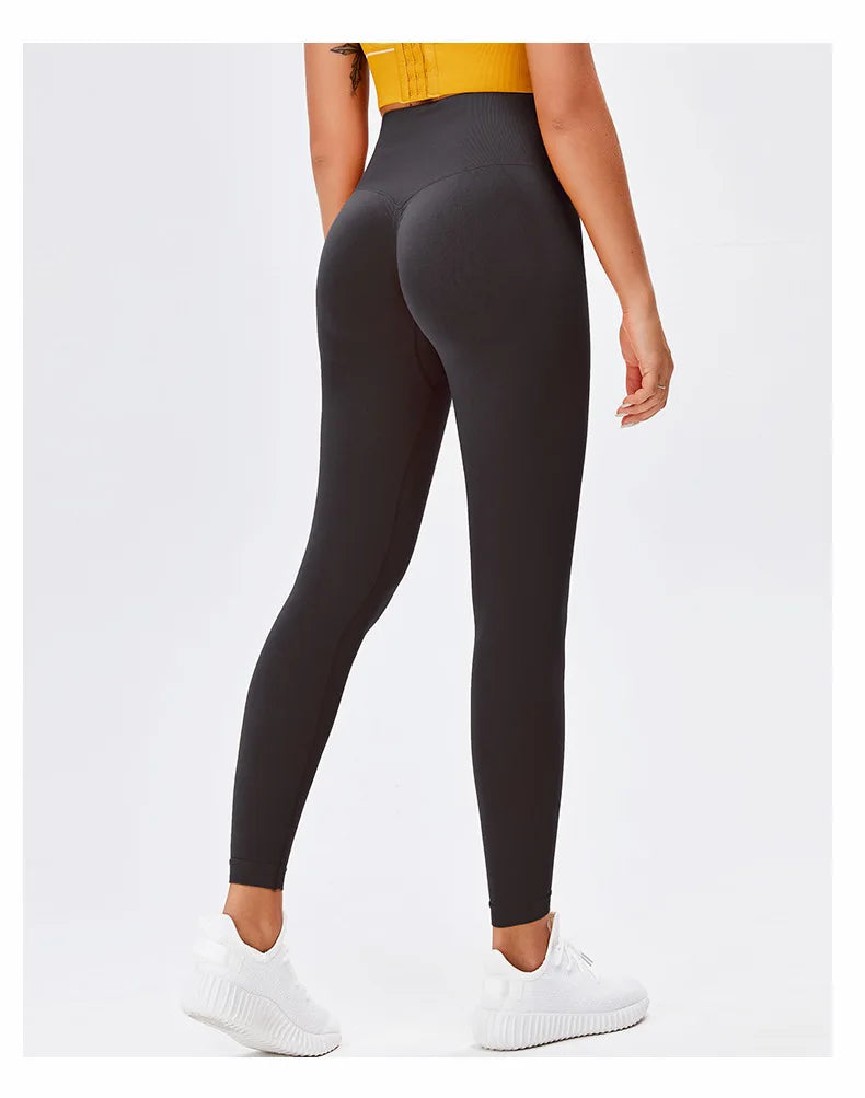 Women's High-Waist Seamless Leggings - Butt Lifting & Push-Up Yoga Pants