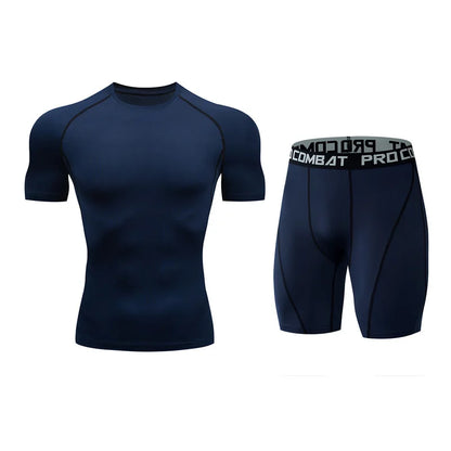 Men's Performance Sportswear Set (Short Sleeve Shirt & Shorts)