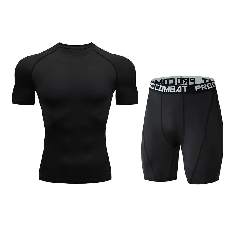 Men's Performance Sportswear Set (Short Sleeve Shirt & Shorts)