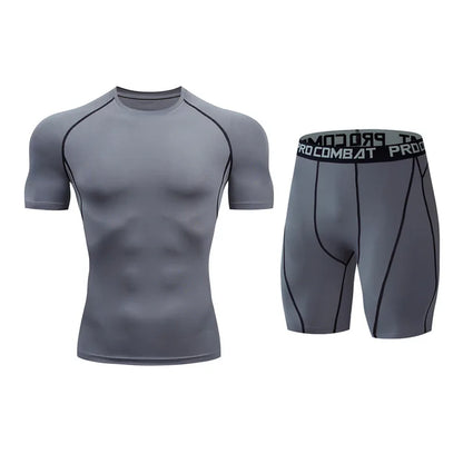 Men's Performance Sportswear Set (Short Sleeve Shirt & Shorts)
