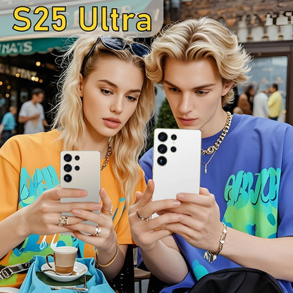 Original S25 Ultra 7.3 Full Screen Android 5G Smartphone 12GB+512GB Global Version GPS HD Screen 108MP CDMA LTE Mobile Phones