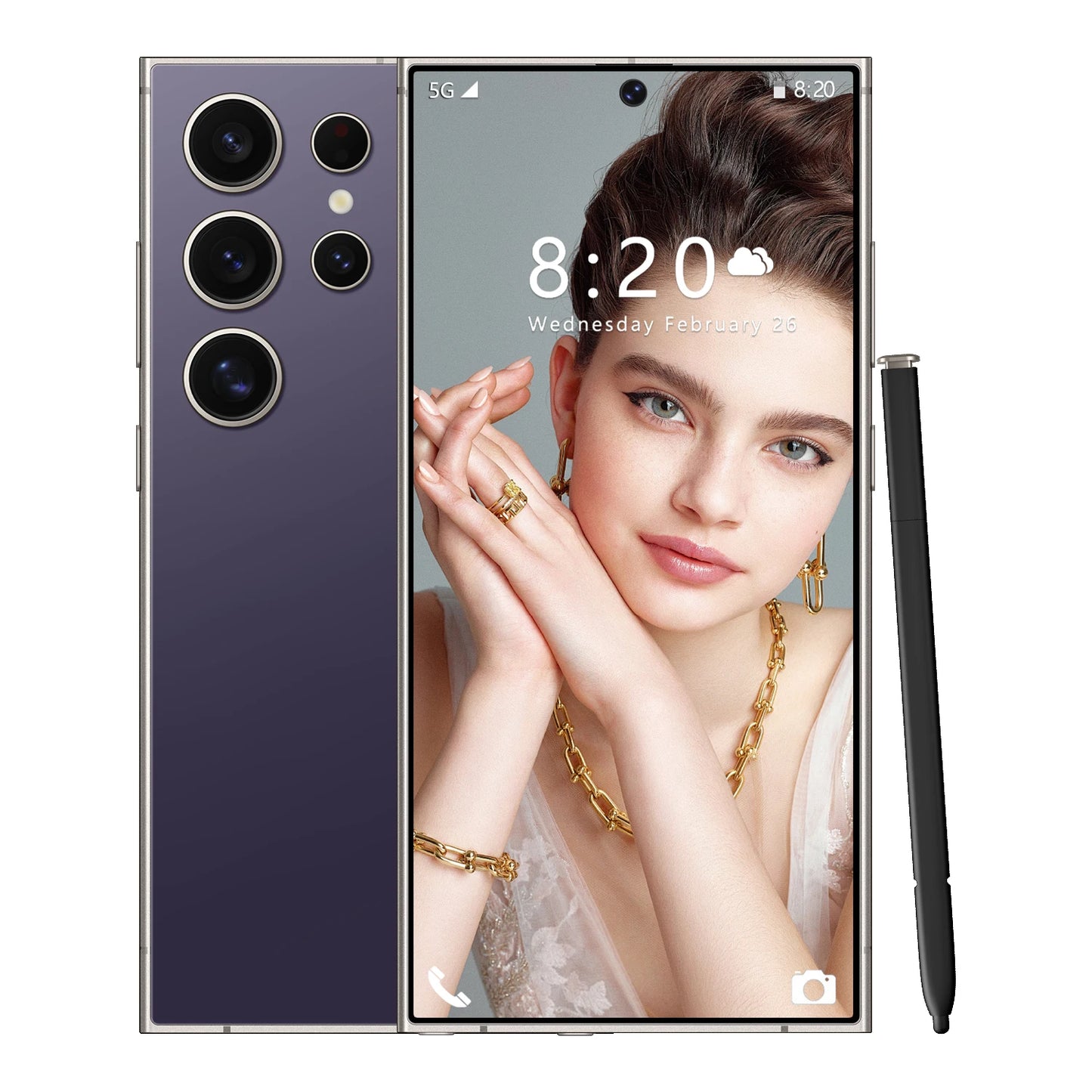 Ultra S24 Global Version Android 16GB+1B Smartphone 6.7 Inch Original Unlock OLED Screen Dual SIM 5G Mobile Phones MTK CDMA