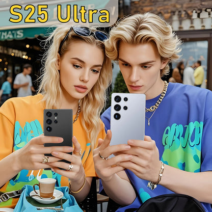 Original S25 Ultra 7.3 Full Screen Android Smartphone 12GB+512GB Global Version GPS WiFi HD Screen 108MP CDMA LTE Mobile Phones