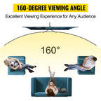110" Portable Tripod Projector Screen | 4K HD &amp; 160° Viewing Angle