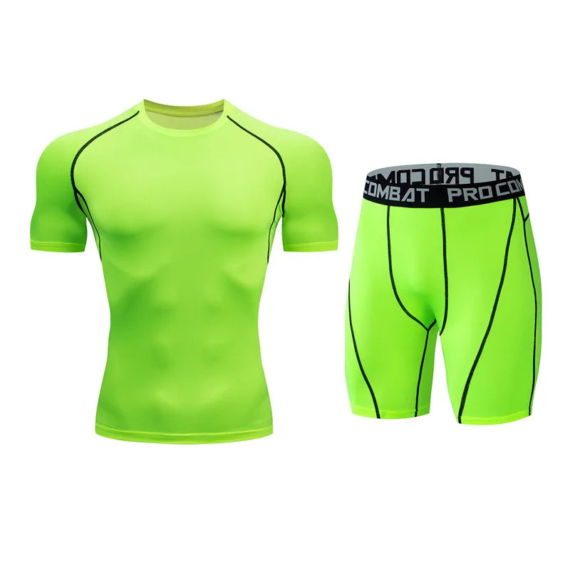 Men's Performance Sportswear Set (Short Sleeve Shirt & Shorts)