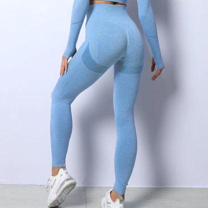 Women Fitness Yoga Pants High Waisted Gym Wear Workout Clothing Seamless Leggings