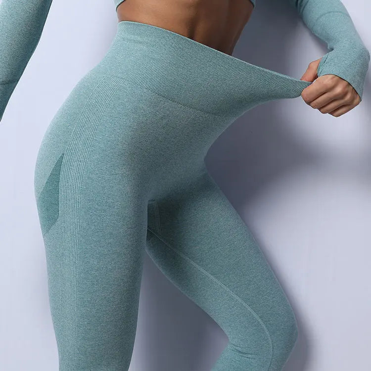 Women Fitness Yoga Pants High Waisted Gym Wear Workout Clothing Seamless Leggings