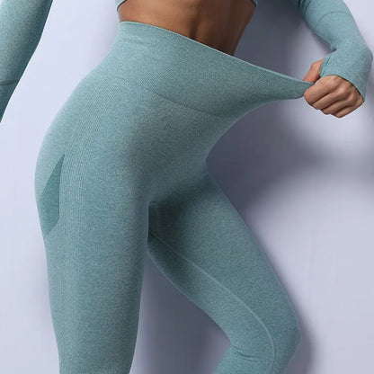 Women Fitness Yoga Pants High Waisted Gym Wear Workout Clothing Seamless Leggings