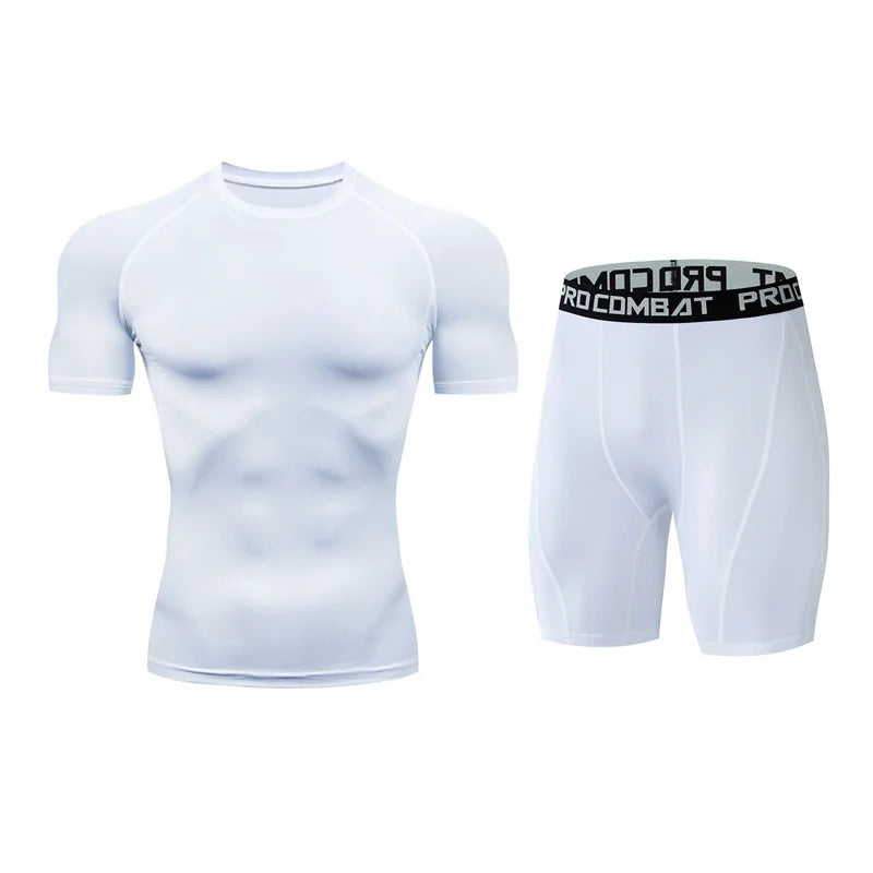 Men's Performance Sportswear Set (Short Sleeve Shirt & Shorts)