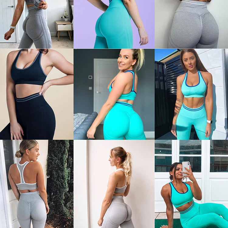 Racerback Sports Bra & Butt-Lifting Shorts Set