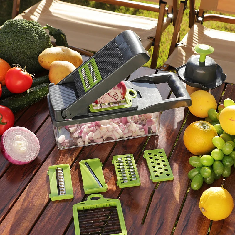 Manual Vegetable Slicer - Portable, Non-Electric Kitchen Tool