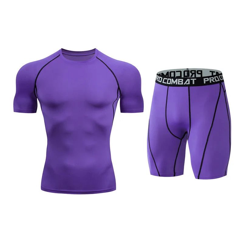 Men's Performance Sportswear Set (Short Sleeve Shirt & Shorts)