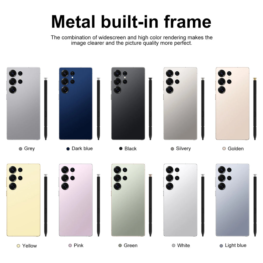 2025 Ultra Unlock 7.3 Inch Android 5G Smartphone S25 Original 12GB+512GB 8000mAh S-Pen 4G 5G WIFI Mobile Phones 108MP Octa Core