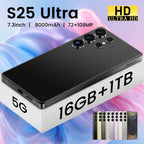 "5G Dual Sim BigScreen Android 15 Smartphones 2025 New S25 Ultra 6.9 Inch 16+512GB Mobile Phones"