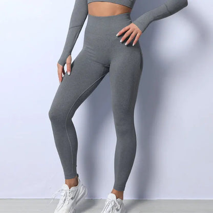 Women Fitness Yoga Pants High Waisted Gym Wear Workout Clothing Seamless Leggings