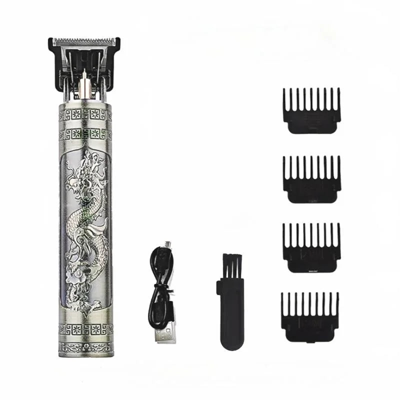 T9 Dragon-Carved Hair Clipper for Men