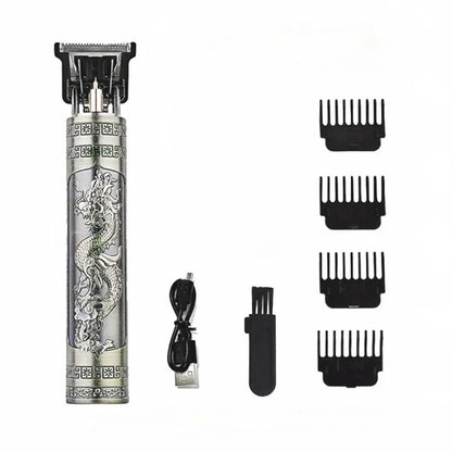 T9 Dragon-Carved Hair Clipper for Men