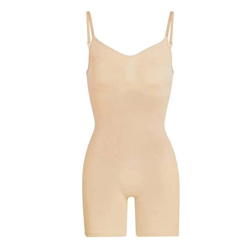 Seamless Tummy Control Bodysuit - High-Waist Shapewear for Everyday Wear