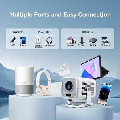 DITONG X3Plus HD projector Native 1080P support 4K WIFI6 BT5.4