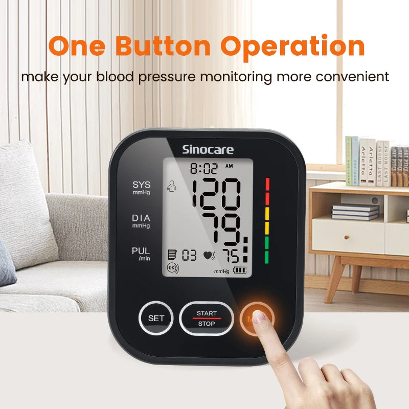 Blood Pressure Monitor, Sinocare ARM-30E