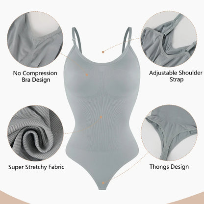 Full Body Shaper | All-in-One Slimming Bodysuit with Thong Back
